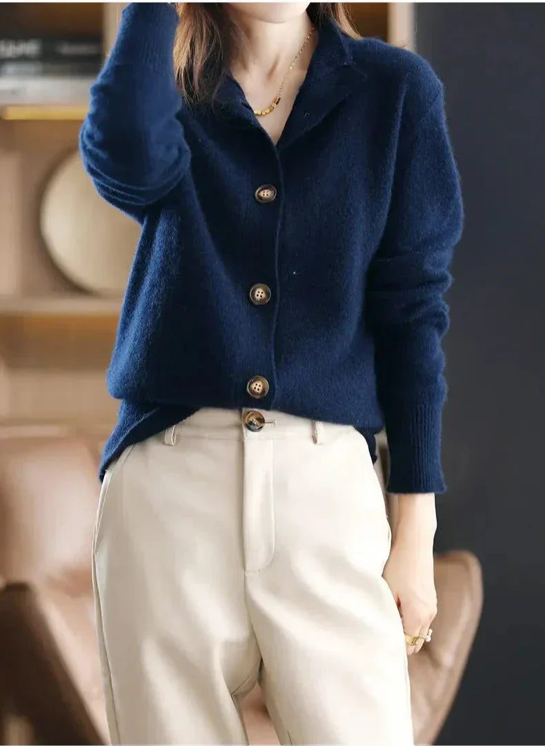 Damen Strickjacke Elegante Zeitlos