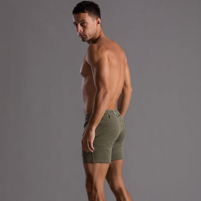 Herren Shorts Gestreift Sommer Stilvoll