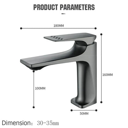 Eleganter Badezimmer Wasserhahn mit Einhebel Modern