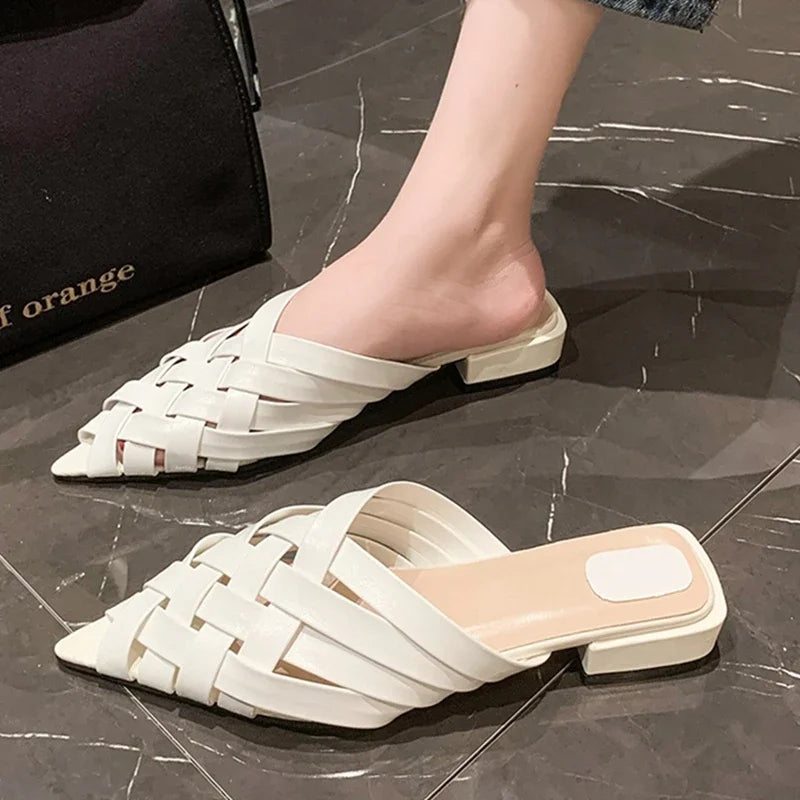 Elegante Mules Schuhe Damen Glamour