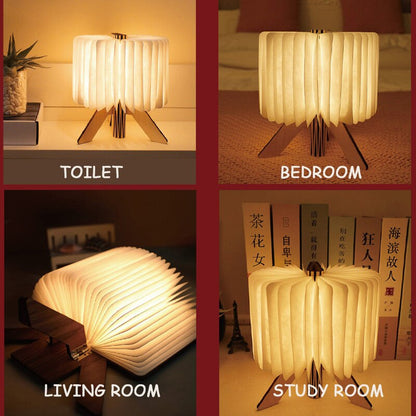 LED Buchlicht Faltbar Dekor Lampe Modern