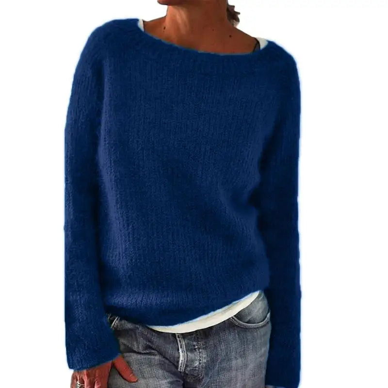 Strickpullover Hals Loser Fit Modern