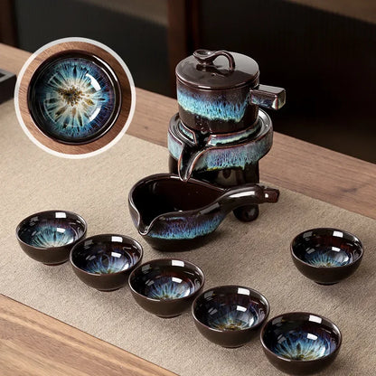 Luxus Porzellan Tee Set Gold Dekor Asiatisch