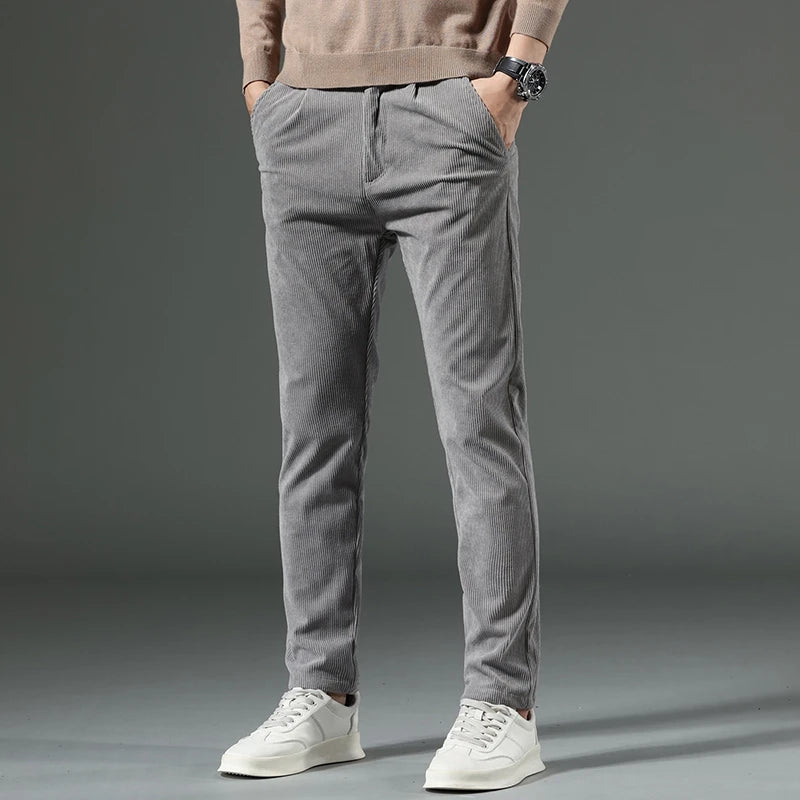 Graue Chino Hosen Modern Slim Fit - BerlinGlamour