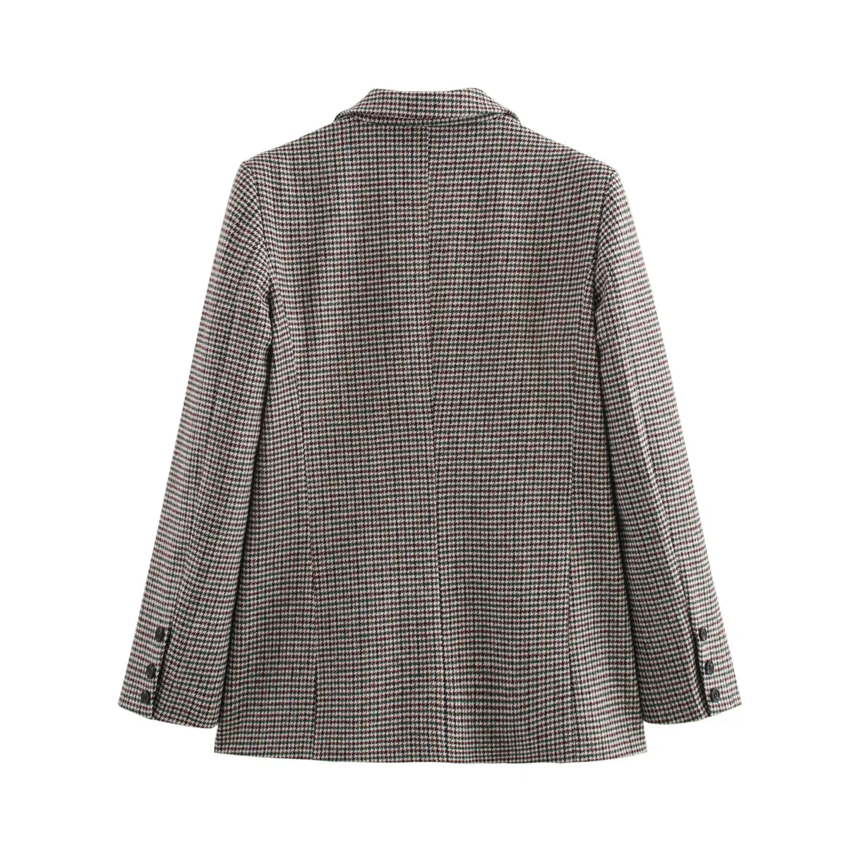 Damenblazer Kariert Oversized Klassisch