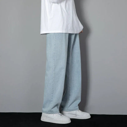Herren Jeans Weit Bein Relaxed Fit