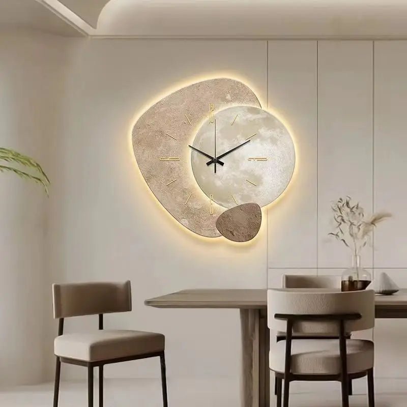 Skandinavische Wanduhr Modern Minimalistisch Weiss