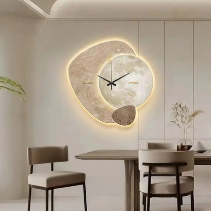 Skandinavische Wanduhr Modern Minimalistisch Weiss