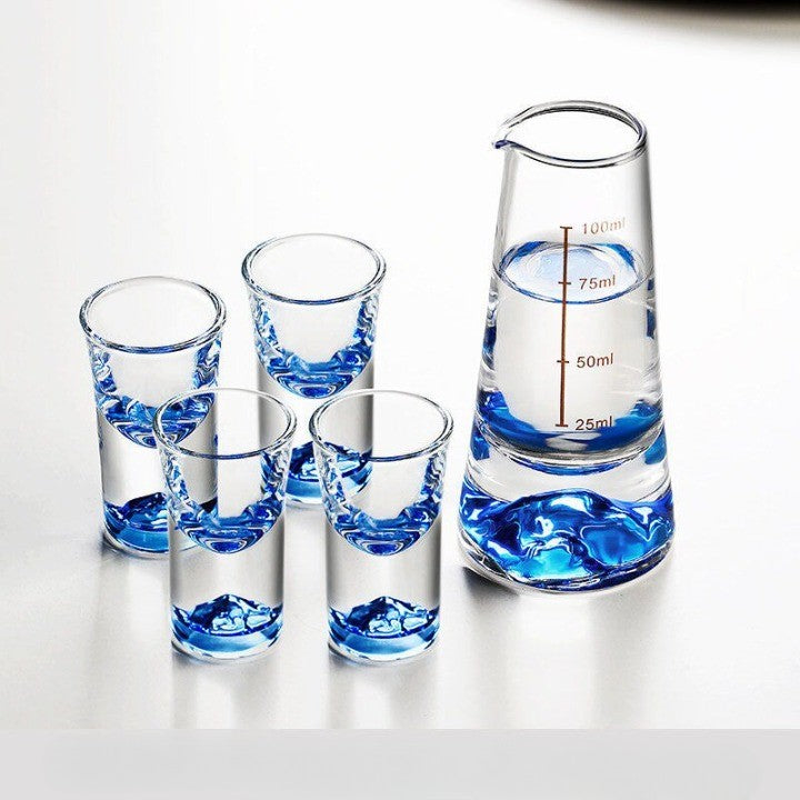 Bergglas Set Japan Stil Bleifrei Dekorativ - BerlinGlamour