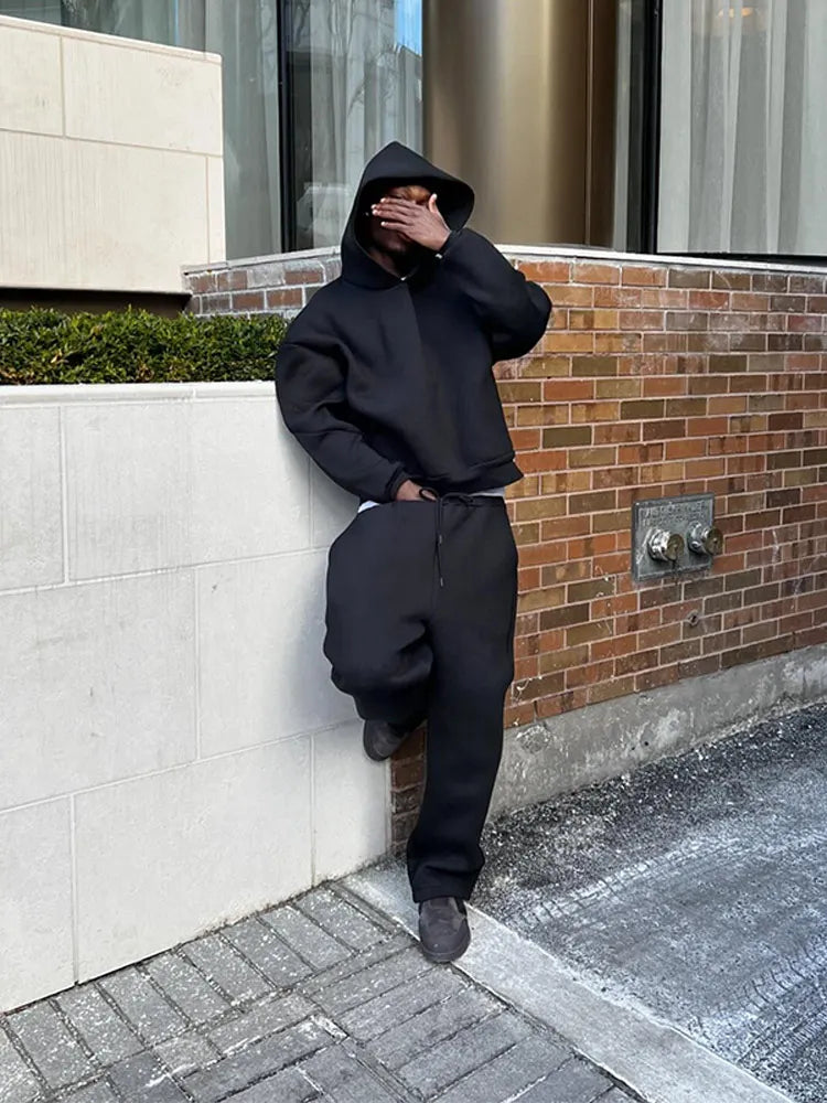 Männer Trainingsanzug Oversized Sportlich Bequem