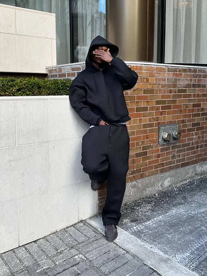 Männer Trainingsanzug Oversized Sportlich Bequem