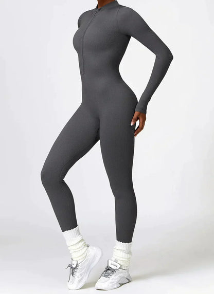 Aktiver Jumpsuit Stretch Damen Sportanzug