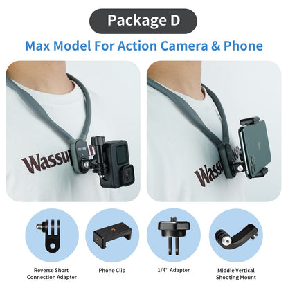 Action-Kamera Zubehör Magnetisch Silikon Halsband Mount