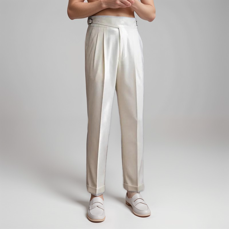 Elegante beige Herrenhose La Dolce Vita - BerlinGlamour