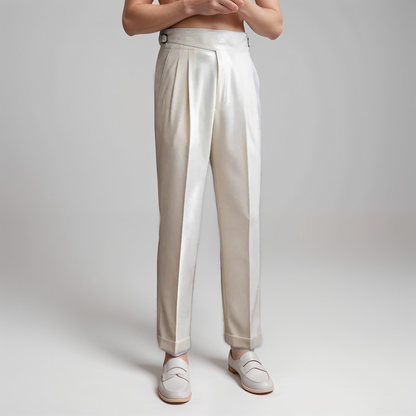 Elegante beige Herrenhose La Dolce Vita - BerlinGlamour