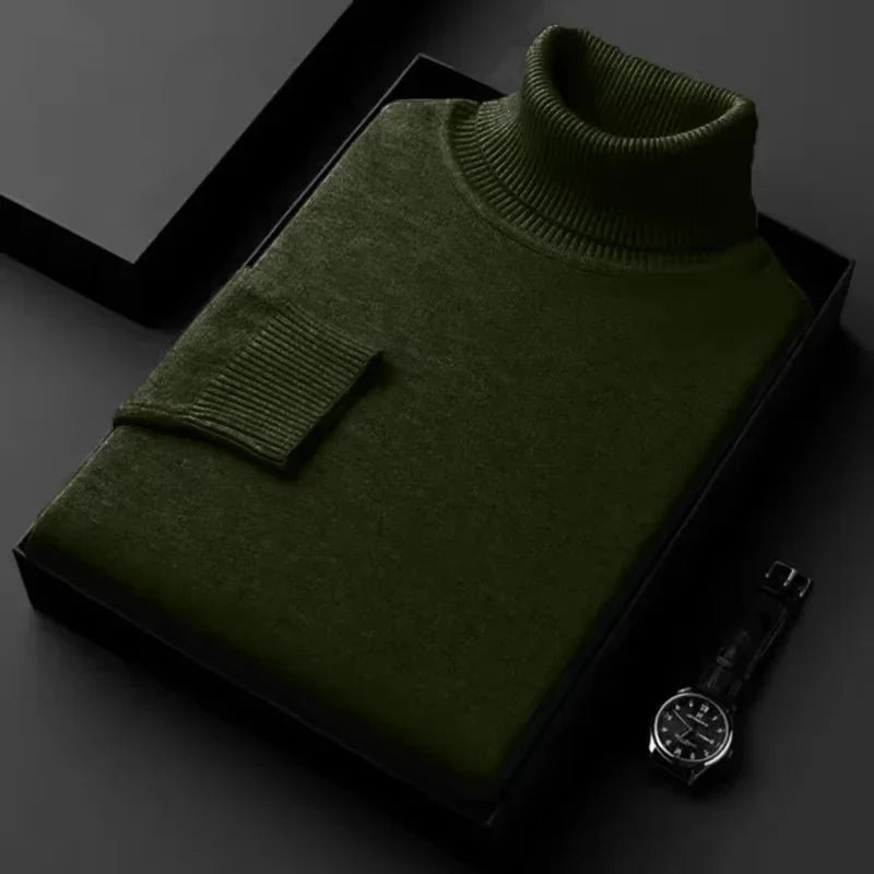 Wärmer Rollkragenpullover für Herren