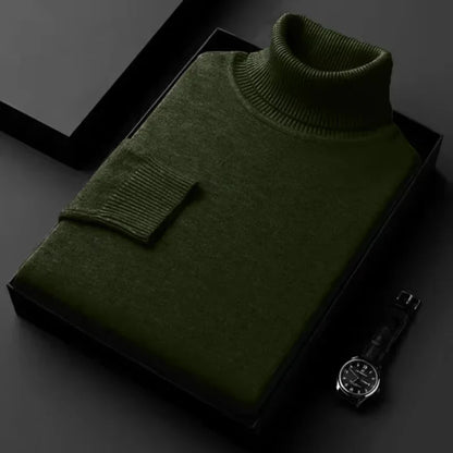 Wärmer Rollkragenpullover für Herren