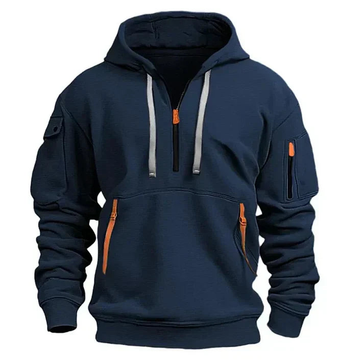 Herren Kapuzenpullover Sportlich mit Reißverschluss