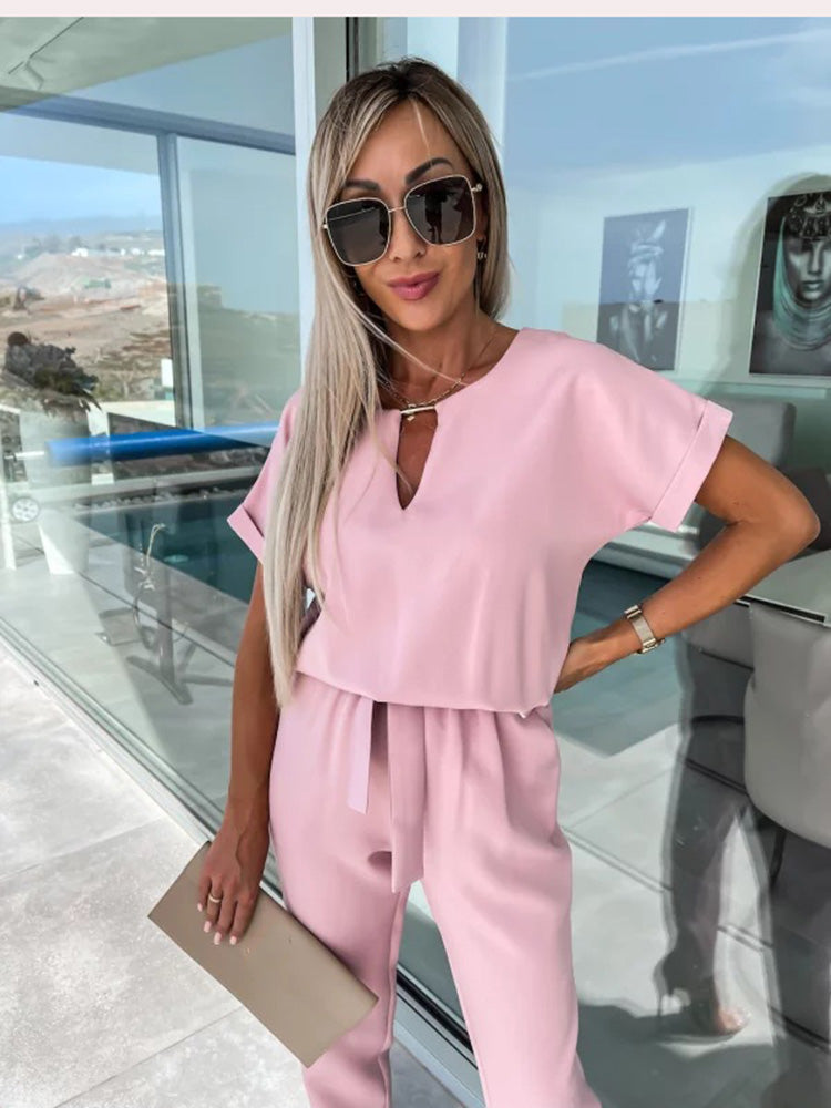 Sommeroverall Weites Bein Damen Overall Freizeit