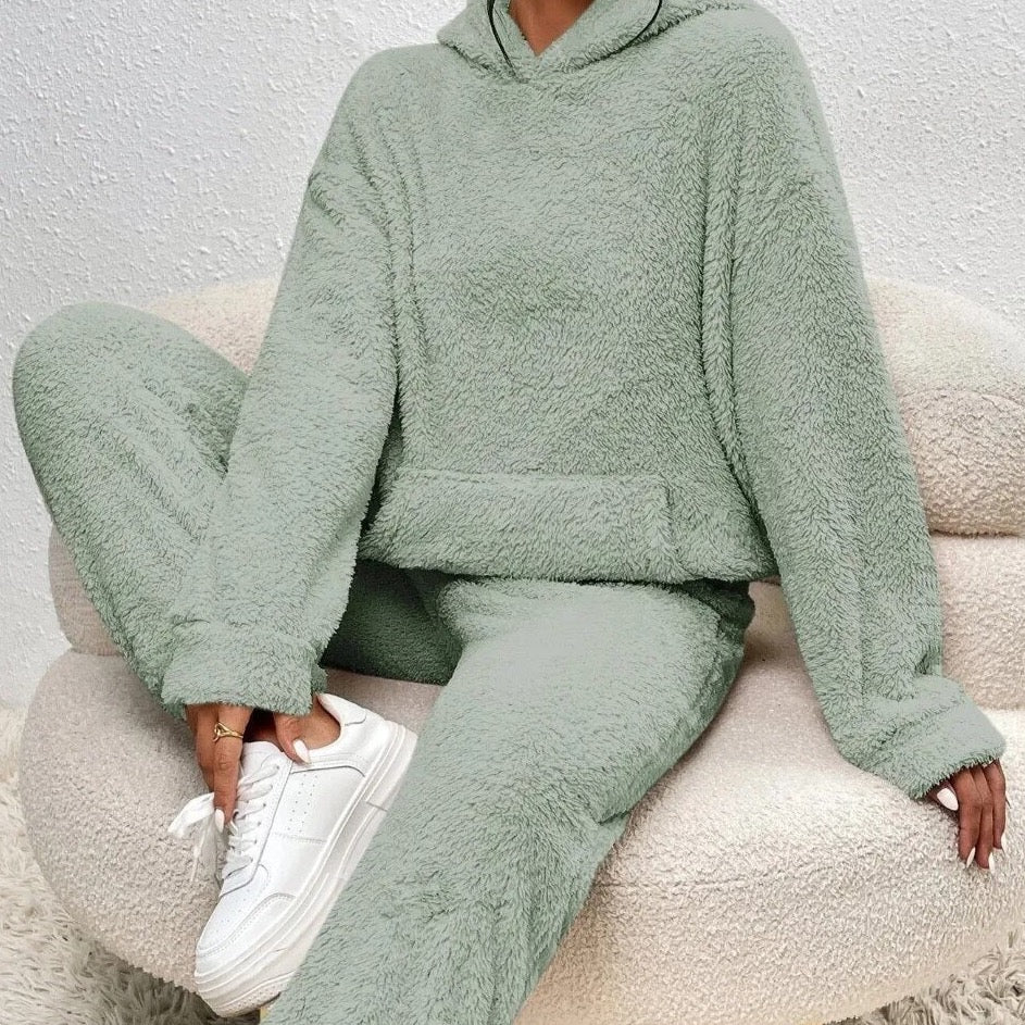 Damen Pullover Set Zweiteilig Gemütlich Warm
