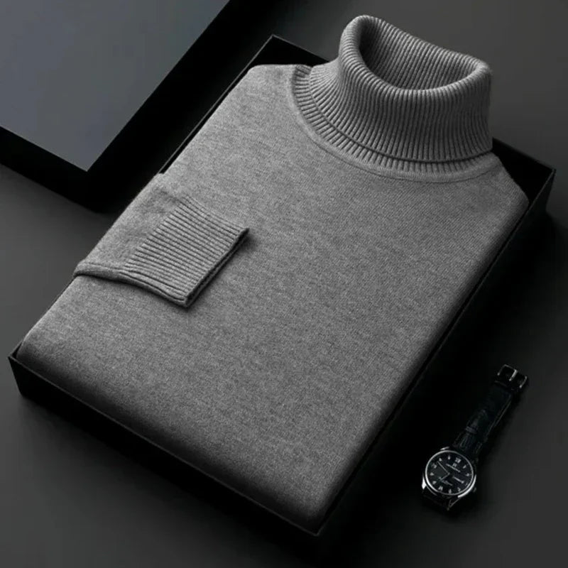 Wärmer Rollkragenpullover für Herren