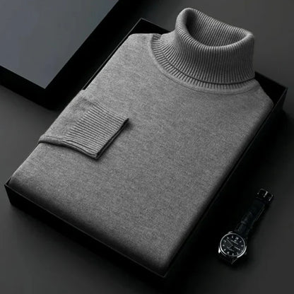 Wärmer Rollkragenpullover für Herren