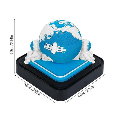 Wanderer Notizblock 3D Erde Kalender Reisetagebuch - BerlinGlamour