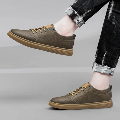 Herren Leder Sneaker Echtleder Sportschuhe