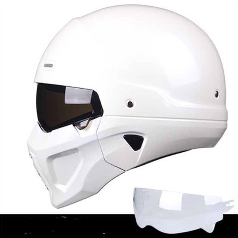 Vollgesichtshelm Abnehmbar Sporthelm Motorradhelm Schwarz