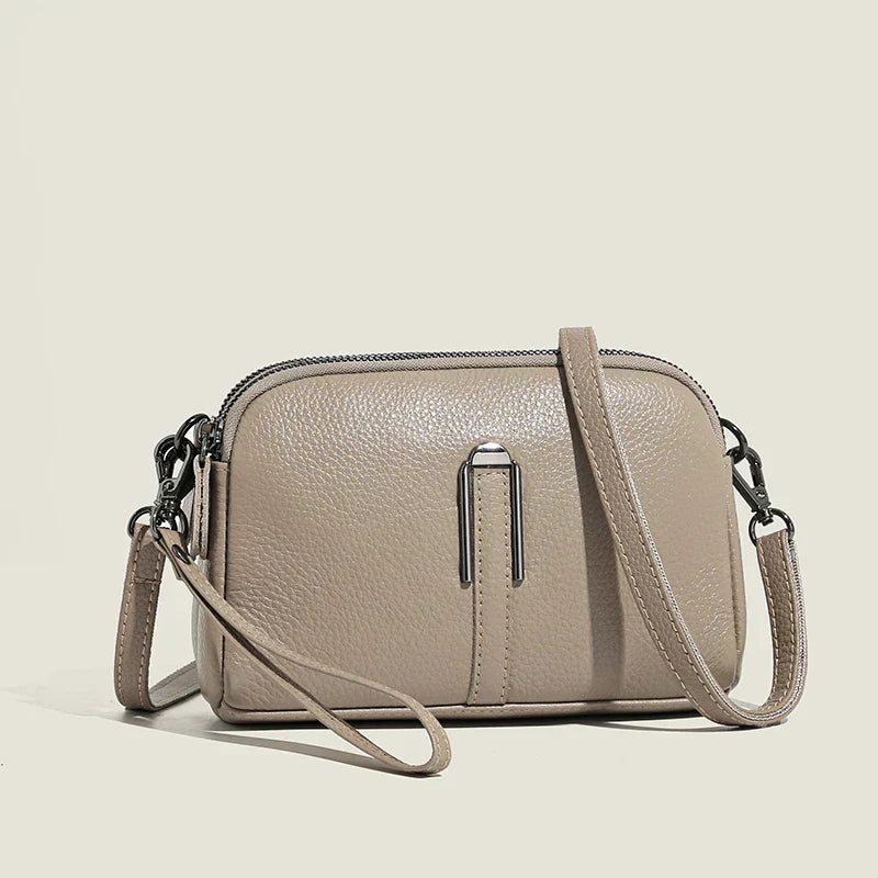 Damen Crossbody Tasche Elegante Leder Schultertasche