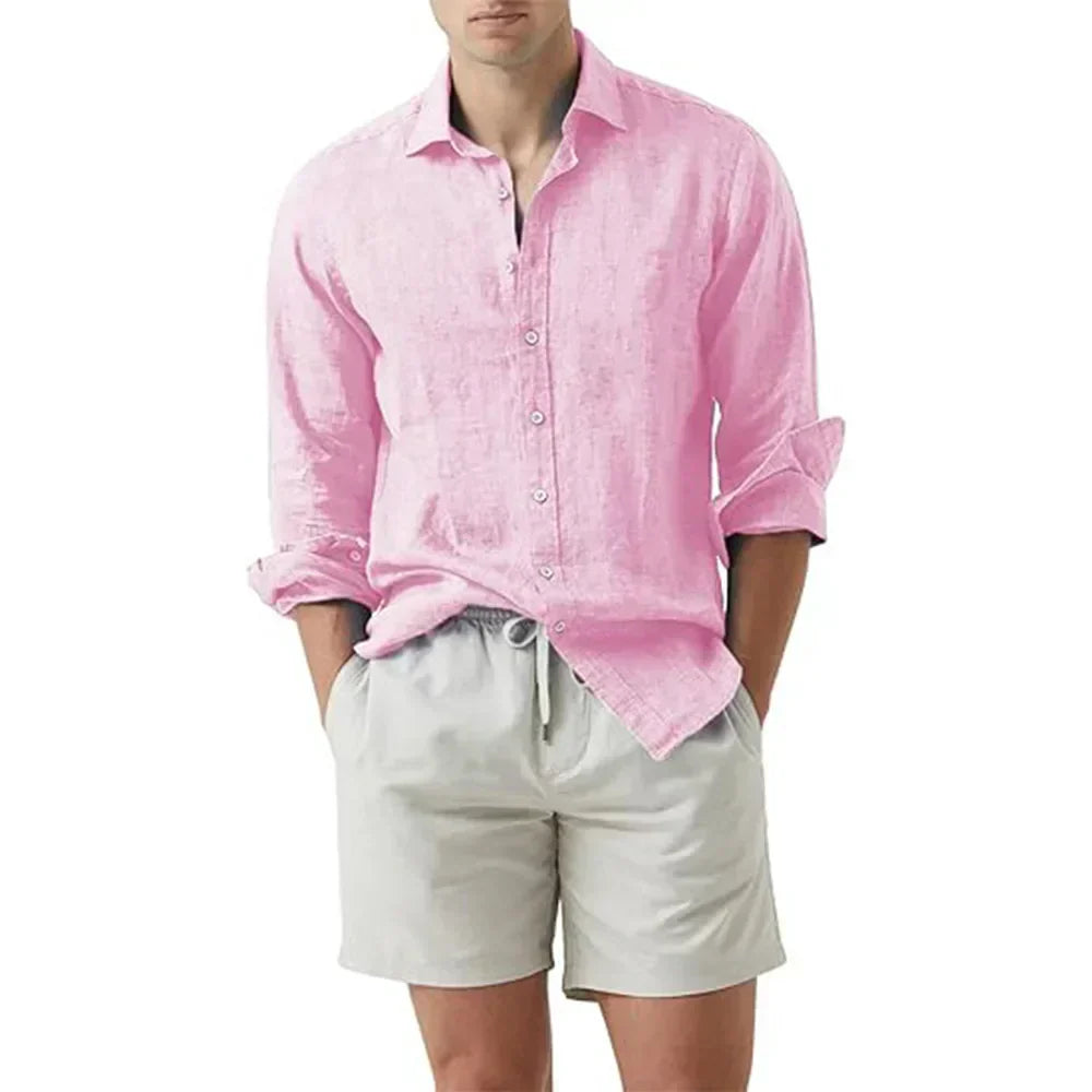 Leinenhemd Sommer Modern Baumwolle Leicht - BerlinGlamour