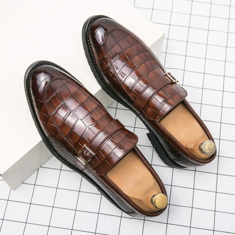 Herrenschuhe Klassisch Braun Lederschuhe