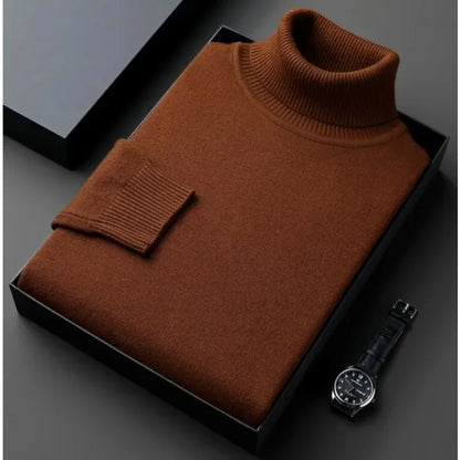 Wärmer Rollkragenpullover für Herren