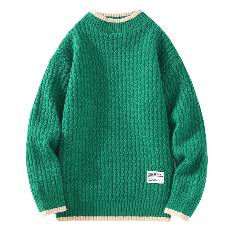 Strickpullover Herren Strukturiert Modern