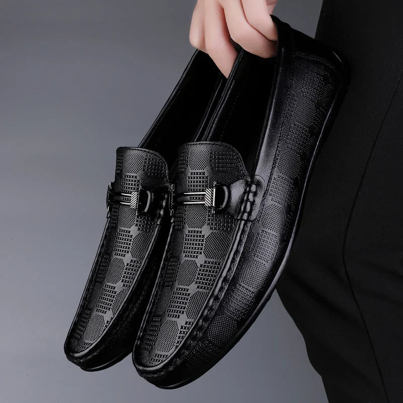 Leder Loafer Schuhe Herren Italienisch Echtleder