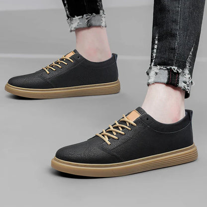 Herren Leder Sneaker Echtleder Sportschuhe