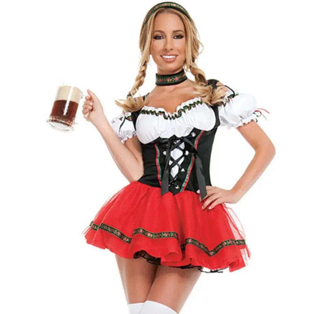 Traditionelles Dirndl Kostüm Oktoberfest Outfit