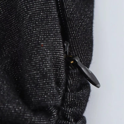 Damen Jeanskleid Langärmlig Knopfleiste Modern