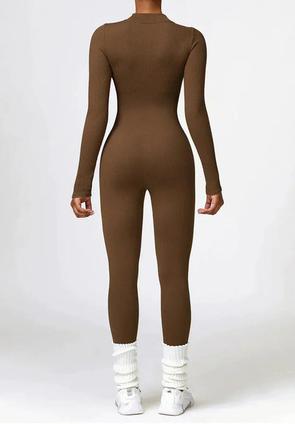 Aktiver Jumpsuit Stretch Damen Sportanzug