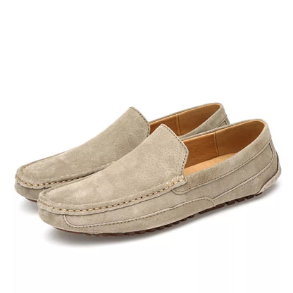Elegante Herren Loafer aus Wildleder Schwarz