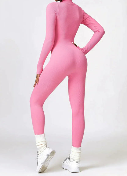 Aktiver Jumpsuit Stretch Damen Sportanzug
