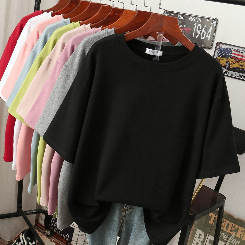 Damen T-Shirt Plus Size Baumwoll Kuschelig Größe XL