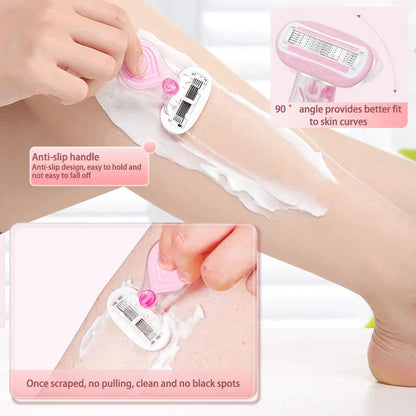 Rasierer Set Damen Pink Kompakt Schutz Rasierer