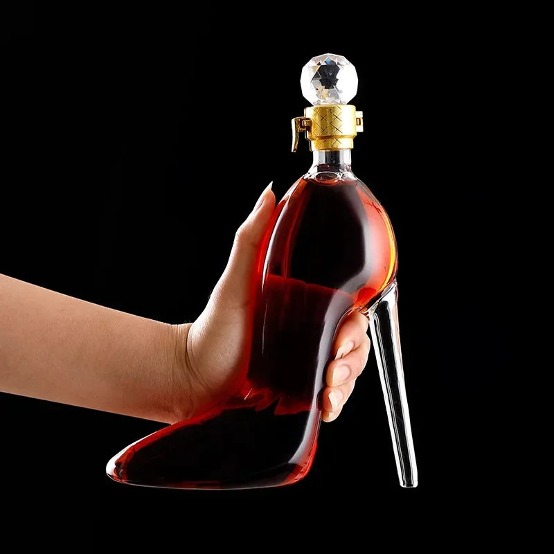 Glas Weinkaraffe Elegant Hochglanz Design