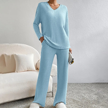 2-teiliger Strickanzug Damen Glamour