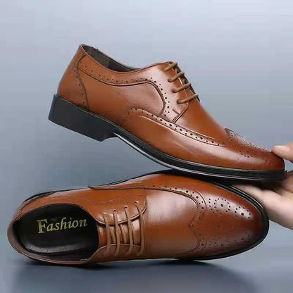 Herren Anzug Schuhe Bequem Oxford Schuhe Schwarz