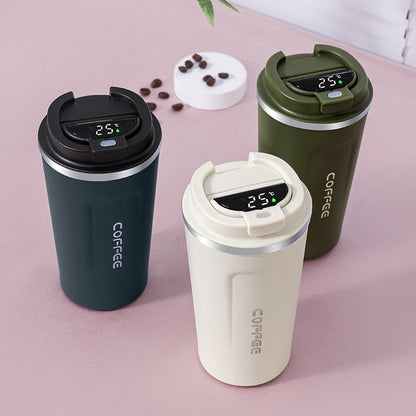 Smart Kaffeemug LED Thermos Becher Temperaturanzeige