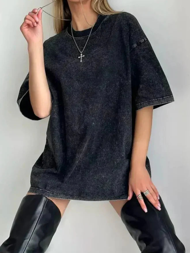 Damen T-Shirt Oversized Lässig Streetstyle - BerlinGlamour