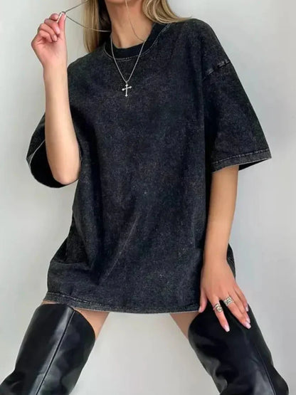 Damen T-Shirt Oversized Lässig Streetstyle - BerlinGlamour