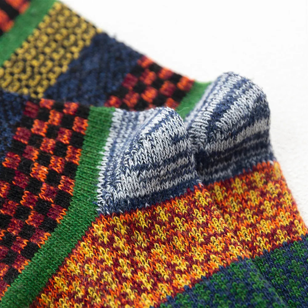 Schafwollsocken Warme Wintersocken 5er Pack